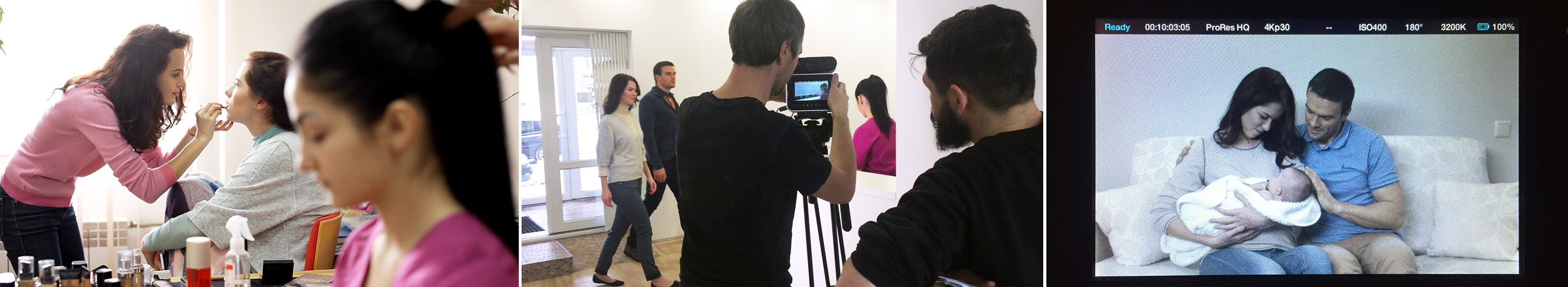 Behind the scenes of Aurora IVF clinic commercial video